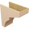 Ekena Millwork 11"W x 22"D x 22"H Classic Monterey Rough Cedar Woodgrain TimberThane Corbel, Primed Tan CORUR11X22X22MONRCPR - alternate 6